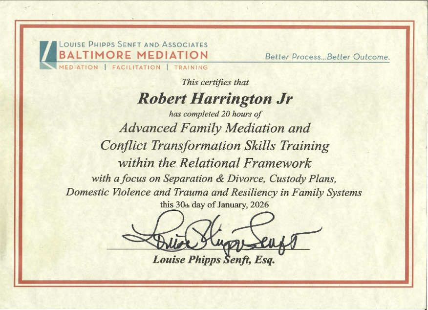 20-Hour Advanced Family Mediation Training Certificate